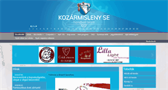 Desktop Screenshot of kozarmislenyse.hu