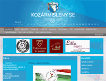 Tablet Screenshot of kozarmislenyse.hu